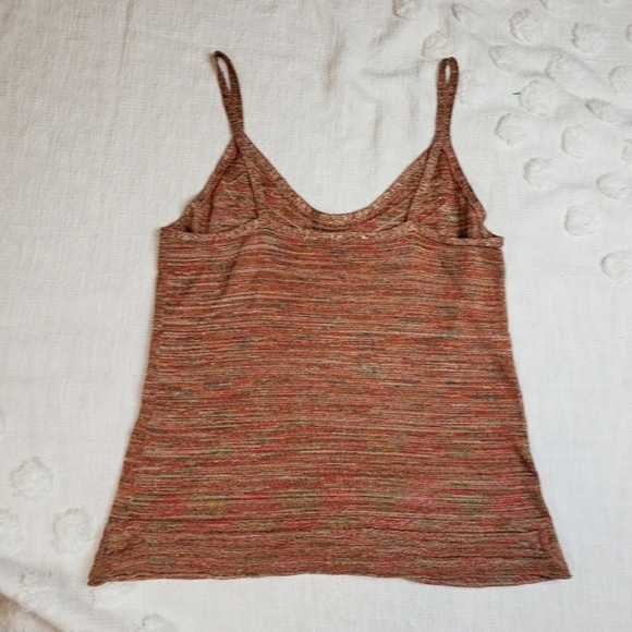 Magaschoni Orange & Green Sweater Tank Silk - Picture 2 of 8
